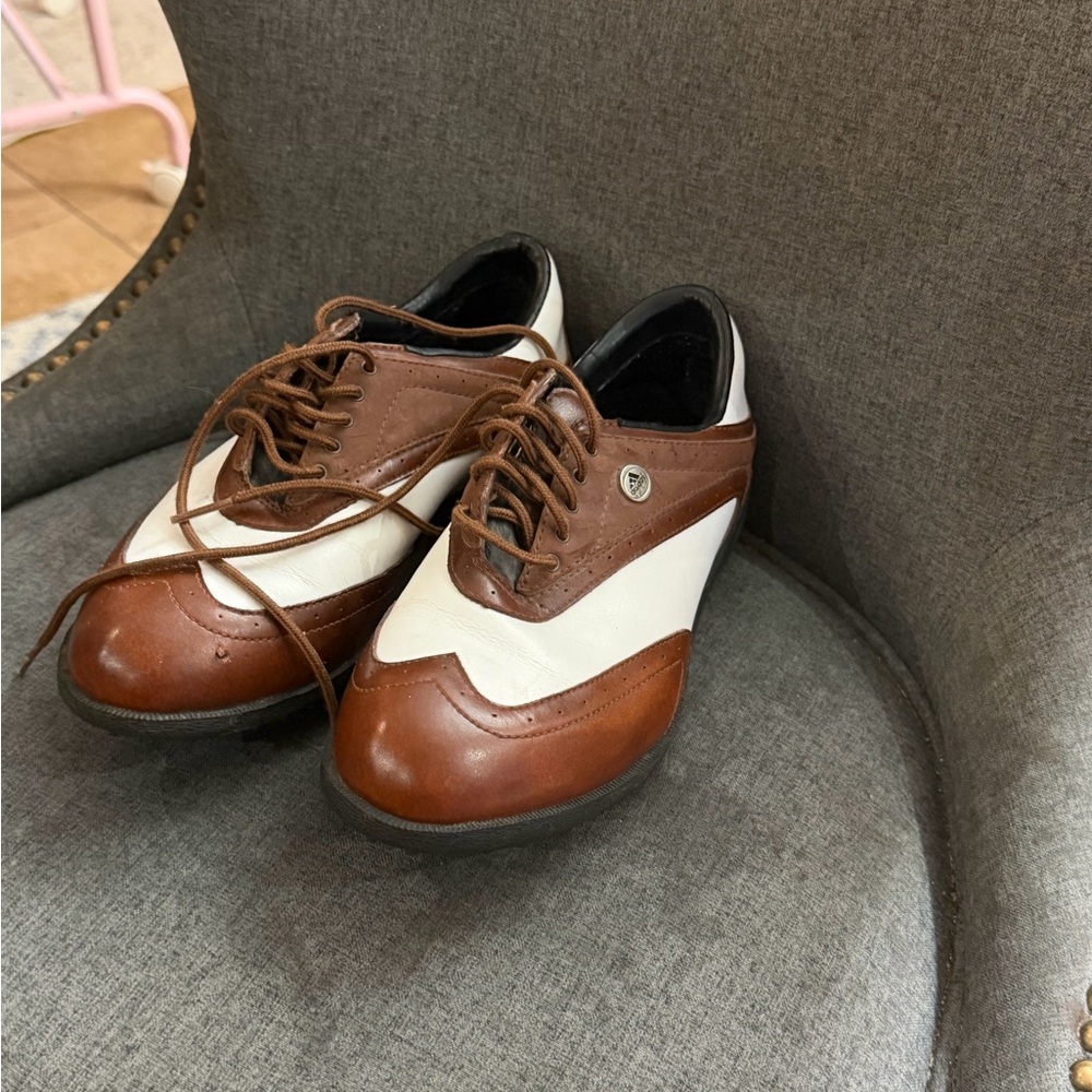 Classic Brown and White Shoes for golf